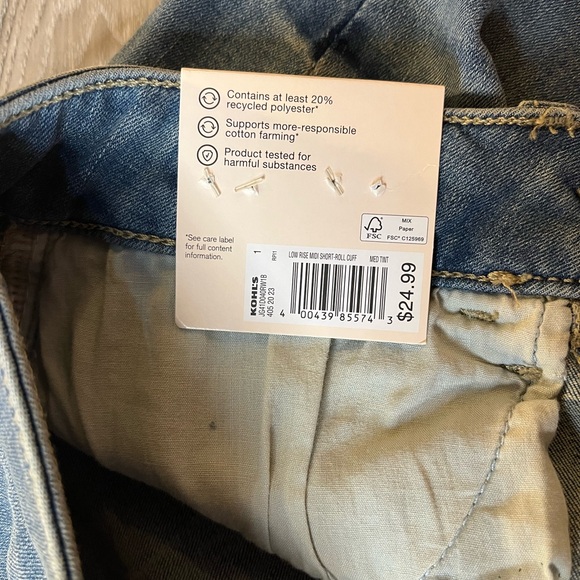 NWT SO Juniors Blue Denim Shorts - Picture 4 of 5